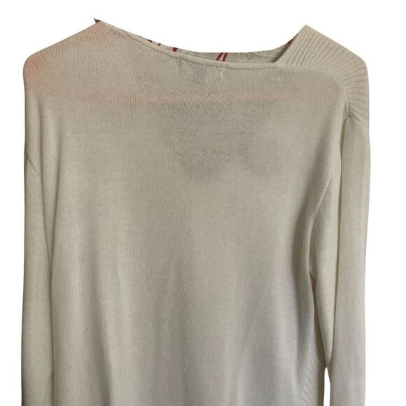 Putorti Cream Triangle Button Pullovet Sweater Size Largw - Picture 5 of 5